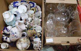 A quantity of assorted glassware and ceramics