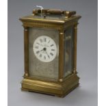 A Charles Frodsham eight day striking carriage clock