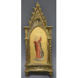 A Florentine wall plaque length 40cm