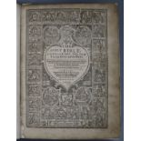 Bible in English, quarto, rebound, 18th century calf, boards almost detached, bound with Psalmes and