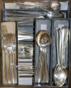 A matched part canteen of modern silver Pride pattern cutlery, by Walker & Hall and later by David