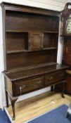 A 1920's oak dresser W.137cm