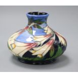 A modern Moorcroft Lily pattern vase probably by Philip Gibson dated 2004, boxed