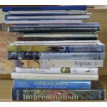 A quantity of reference books relating to impressionism and related artists including Monet, Charles