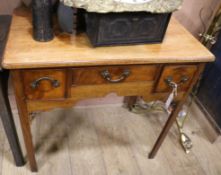 A mahogany lowboy W.78cm