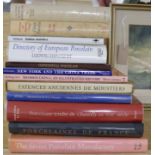 A quantity of reference books relating to porcelain including Sevres, Faience, Meissen, Maiolica,