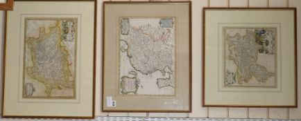 Three 18th century French engraved maps of 'L'Empire de la Chine', Province of Koei-Tcheou and