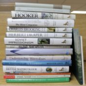 A quantity of reference books relating to painting, artists, paint media's etc.