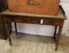 A Victorian mahogany wash stand W.107cm