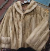 A half length mink coat