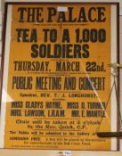 A WWI Wartroops poster for Thursday 22nd March 1915