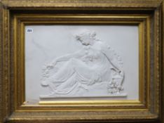 A classical style faux marble panel