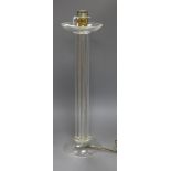 A Murano glass lamp height 54.5cm
