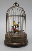 Two automaton birds in a cage total height 3cm