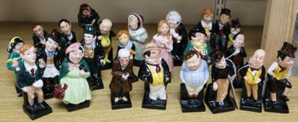 A set of twenty-four Royal Doulton Charles Dickens characters miniature figures, series one (M)