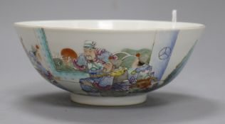 A Chinese famille rose bowl Diameter 18cm