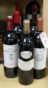 A magnum of 1994 L'Excellence de Chateau Capendu and eight other bottles of mixed red wines,