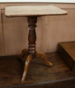 A Regency pollard oak wine table W.50cm
