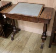 A Victorian mahogany writing table, drawer stamped Gillows