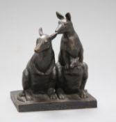 After Edward Sandoz, a bronze of kangaroo height 17cm