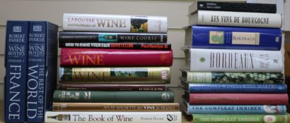 A quantity of reference books relating to Wines of the World