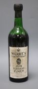 Eight bottles of 1970 Warres vintage port