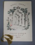 A Coronation Royal Opera Covent Garden Gala Performance Programme from Monday June 8th 1953