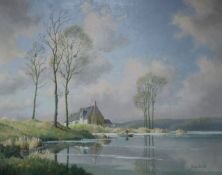 Roger Desoutter, oil on canvas, Spring time in Picardy, No.306 Stacey Marks Ltd Stock No.02833,