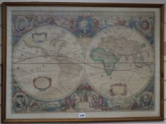 An Ariel Press map of the world 57 x 79cm