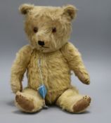 A Chiltern teddy bear, Mary, c.1950's, height 15in.Provenance: Christie's South Kensington, April