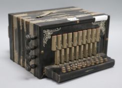 A chromatic accordian (reeds)