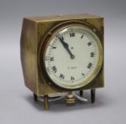 An early eight day motoring dashboard clock height 11.5cm