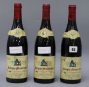 Three bottles of Puligny Montrachet 1997