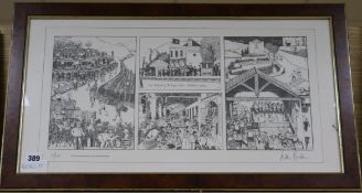 William Rushton, limited edition print, The Taylor's Vintage at Vargellas, signed, 11/500, 32 x