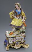 A Paris porcelain figure height 34cm