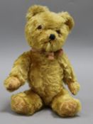 A Harwood Sleaford teddy bear, Willie Wonka, c.1950's, height 12in.Provenance: Christie's South