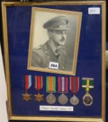 A World War II medal group to Major Harold Lomas R. A., comprising: 1939-45 Star, Burma Star,