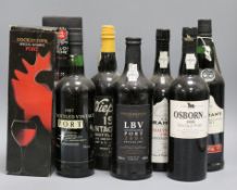 Eight bottles of assorted Port 1982-1997