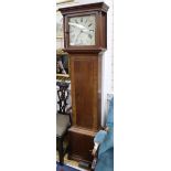 A mid 19th century mahogany 30-hour longcase clock W.49cm
