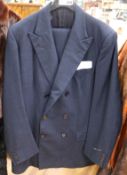 A men's navy vintage suit