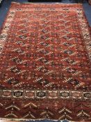 A Turkoman carpet 295 x 210cm