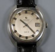 A gentleman's stainless steel Certina DS-2 automatic wrist watch.