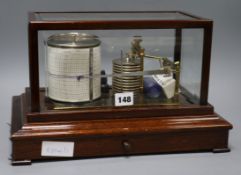 A mahogany cased barograph by Casella London