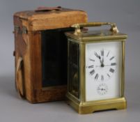 A carriage alarm clock