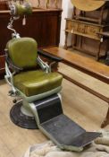 A vintage dentist's chair