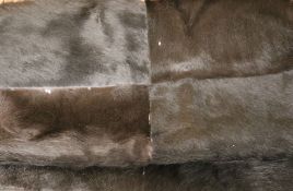 An animal hide rug