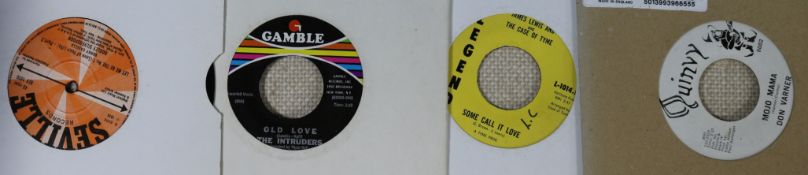 A collection of rare Soul singles (VG/VG+) Don Varner - Tear Stained Face (Quinvy press)James