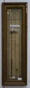 A French gilt framed barometer W.32cm