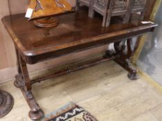 A Victorian rosewood centre table W.119cm