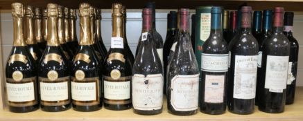 A quantity of wines including sparkling, clarets and champagneex Congelow House